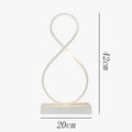 Axyaa Dimmable LED Ring Table Lamp for Home Décor & Bedroom Lighting