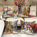 Axyaa Snowman & Christmas Tree LED Pillowcase for Festive Home Decor & Gifts