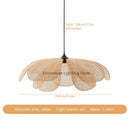 Axyaa Petals Wicker Chandelier Pendant Light - Japan Style for Living Room Dining Bar