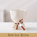 Axyaa Floral Bouquet Ceramic Vase for Hydroponic Flower Arrangement