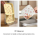 Axyaa Cherry Pattern Square Dessert Plates Set of 4