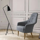 Axyaa LED Floor Lamp White Tripod Base Minimalist Design