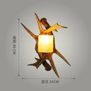 Axyaa Deer Horn LED Wall Lamp - Retro Style for Home, Restaurant, Bedroom, and Study