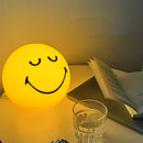Axyaa Smiling Sphere Lamp: Dimmable USB Rechargeable Night Light