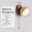 Axyaa Yellow Cave Stone Wall Light: Japanese Style, Rotatable, Bedroom Bedside Lamp