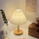 Axyaa Nordic Pleated USB Table Lamp 5V 220V Art Bedroom Night Light