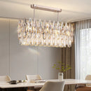 Axyaa Crystal Hall Chandelier: Luxe Spiral Staircase Light