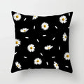 Nordic Daisy Print Pillow Cover by Axyaa - Modern Floral Cushion for Living Room