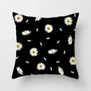 Nordic Daisy Print Pillow Cover by Axyaa - Modern Floral Cushion for Living Room