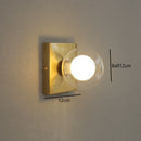 Axyaa Glass Ball LED Wall Sconce for Bedroom Living Room Corridor Lighting