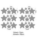 Watercolor Stars Wall Decals by Axyaa  - Simple Pattern Kids Room Decoration