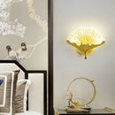 Axyaa Ginkgo Copper Wall Lamp Modern Living Room LED Lighting