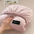 Axyaa Flannel Velvet Fitted Sheet: Cozy & Soft Bedding for Winter