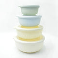 Axyaa Mixing Bowl Set with Lids, Food-Grade Salad Containers, Snack Bowls, Fresh-Keeping Bento Box