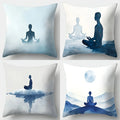 Axyaa Zen Meditation Style Pillowcase Set - 17.7" x 17.7"