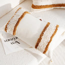 Axyaa Boho Beige Brown Jacquard Embroidery Pillowcase 45X45cm