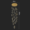 Axyaa Nordic Luxury LED Chandelier for Dining Room, Living Room, and Stairs