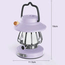 Axyaa Retro LED Camping Lamp: USB Rechargeable Night Light, 3 Colors Dimming