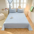 Axyaa Solid Color Lattice Yarn-Dyed Sheets - Soft and Skin-Friendly