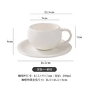 Axyaa Stone Ceramic Latte Mug Flower Decor Drinkware