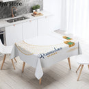 Axyaa Ramadan Mubarak Tablecloth - Islamic Muslim Mosque Home Decor