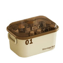 Axyaa Stackable Plastic Toy Storage Box with Lid - Organizing Container for Snacks, Cosmetics, and More.