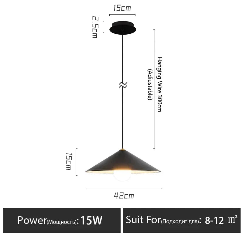 Axyaa Nordic Restaurant Single Pendant Light - Designer LED Dining Table Minimalist Lighting