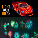 Axyaa Neon Glow Thread 1.3mm with Battery Pack for DIY Model Decoration