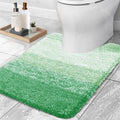 Axyaa Luxury U-Shape Bathroom Rug: Soft, Absorbent, Non-Slip Plush Shower Mat