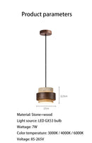 Axyaa Marble Stone Pendant Chandelier for Bedroom & Dining Room