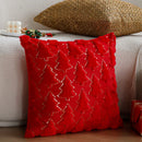 Axyaa Christmas Cushion Cover 45x45cm Plush Pillow Cases for Living Room Sofa