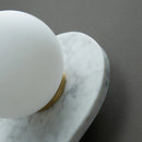 Axyaa Marble Sconce: European Luxury Green Wall Lamp for Bedroom & Living Room