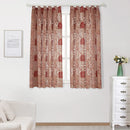 Axyaa European Style Floral Jacquard Tulle Curtains for Living Room and Bedroom