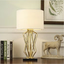 Axyaa Modern Marble Metal Desk Lamp for Home Study and Villa Decoration