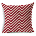 Geometric Linen Seat Cover 45x45cm for Home Decor - Axyaa