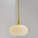 Axyaa Minimalist Glass Pendant Lamp for Living Room, Kitchen, Bedroom