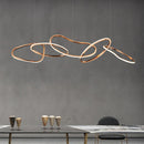 Axyaa Oval LED Chandelier - Nordic Minimalist Design for Bedroom, Living Room, Dining Room