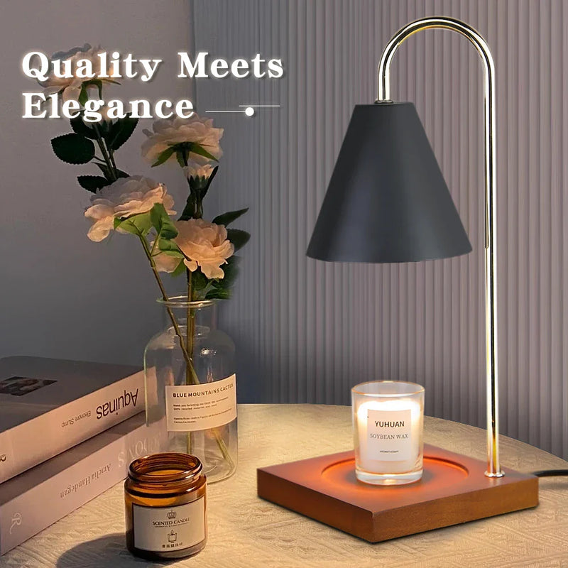 Axyaa Retro Candle Lamp Night Light Bedside Table Decor LED Melting Wax Mood Room Desk Lamp
