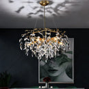 Axyaa Crystal Tree Chandelier: Elegant & Luxurious Restaurant Lighting
