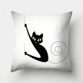 Cute Cat Cushion Cover 45x45cm - Axyaa Home Decor Pillowcases