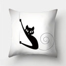 Cute Cat Cushion Cover 45x45cm - Axyaa Home Decor Pillowcases