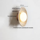 Axyaa LED Wall Lamp - Nordic Modern Design - Yellow Stone - Pull Chain - Home Decor