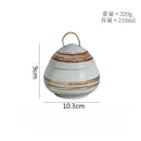 Axyaa Ceramic Egg Shape Bowl with Lid for Soup and Desserts
