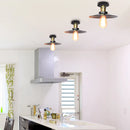 Axyaa Industrial Loft Ceiling Light: Retro Flush Mount LED Fixture for Living Room.
