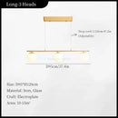 Axyaa French Glass Ball Chandelier: Modern Vintage LED Ceiling Pendant Light