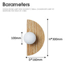 Axyaa Moon-Cave Stone Wall Lamp: European Home LED Light Decoration
