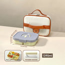 Axyaa Divided Microwavable Lunch Box - Portable Sealed Food Container