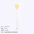 Axyaa Glass Dinnerware Spoon Set - Long Handle Kitchen Accessories