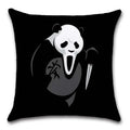 Axyaa Panda Cartoon Cushion Cover – 45x45cm Polyester Throw Pillowcase for Home Decor