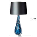 Axyaa Glass Table Lamp: Modern Luxury for Bedroom, Living Room, Hotel Art